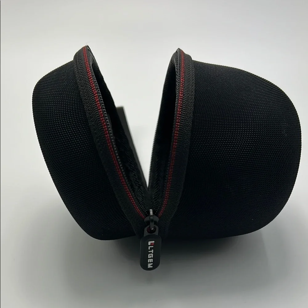 Hard Case For Small Bluetooth Camera Lens Black Zip Close LTGEM